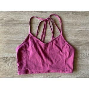 NEW American Eagle Strappy Crop Top - BURGANDY